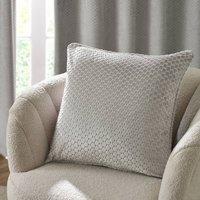 Paoletti Neptune Velvet Cushion in Silver | Size: 50 cm x 50 cm
