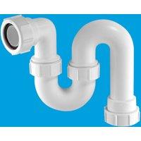 McAlpine TS10 75mm Water Seal Running Tubular Swivel 'S' Trap with Multifit in White
