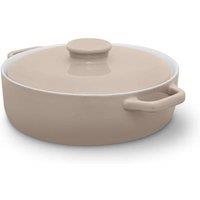 Tower Nattura Shallow Casserole Dish in Beige