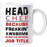 60 SECOND MAKEOVER Head Chef Red Mug in White