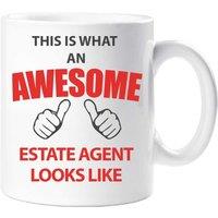 60 SECOND MAKEOVER This Is What An Awesome Estate Agent Looks Like Mug in White