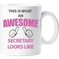 60 SECOND MAKEOVER This Is What An Awesome Secretary Looks Like Mug in White