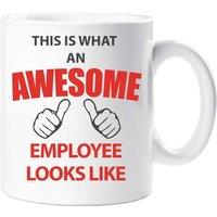 60 SECOND MAKEOVER This Is What An Awesome Employee Looks Like Mug in White
