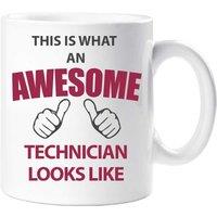 60 SECOND MAKEOVER This Is What An Awesome Technician Looks Like Mug in White