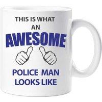 60 SECOND MAKEOVER This Is What An Awesome Police Man Looks Like Mug in White