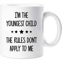 60 SECOND MAKEOVER I'm The Youngest The Rules Don't Apply To Me Mug in White