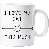 60 SECOND MAKEOVER I Love My Cat This Much Mug in White