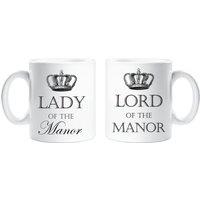 60 SECOND MAKEOVER Lord of the Manor & Lady of the Manor Mug Set in White