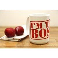60 SECOND MAKEOVER I'm The Boss 15oz Mug in White