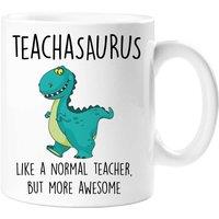 60 SECOND MAKEOVER Teachasaurus Mug in White