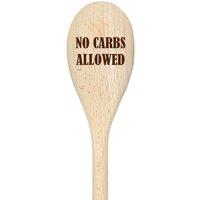 60 SECOND MAKEOVER No Carbs Allowed Spoon Funny Wooden Spoon Diet in Beige