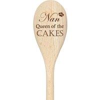 60 SECOND MAKEOVER Nan Queen Of The Cakes Spoon Funny Wooden Spoon in Beige
