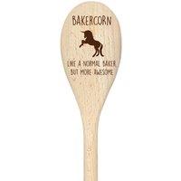 60 SECOND MAKEOVER Baker Unicorn Spoon Funny Wooden Spoon in Beige