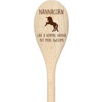 60 SECOND MAKEOVER Nanna Unicorn Spoon Funny Wooden Spoon in Beige