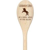60 SECOND MAKEOVER Granny Unicorn Spoon Funny Wooden Spoon in Beige