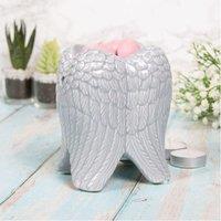60 SECOND MAKEOVER Angel Wings Melt Burner Oil Melt Warmer Grey Tea Light