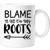 60 SECOND MAKEOVER Blame It All On My Roots Mug in White