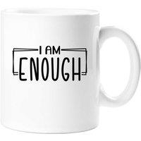 60 SECOND MAKEOVER I Am Enough Mug in White