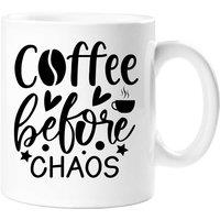 60 SECOND MAKEOVER Coffee Before Chaos Mug in White
