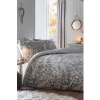 Dreams & Drapes 'Woodland Owls' Fleece Duvet Cover Set in Pale Green | Size: Single