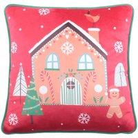 Fusion 'Gingerbread Man' Velvet Filled Cushion | Size: 43 cm x 43 cm