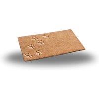 Marco Paul Tan Coir Paw Prints Nonslip Doormat 45x75cm in Brown | Size: Medium