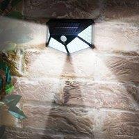 Victor Tools 100 LED Solar Security Light, with Motion Sensor in Black
