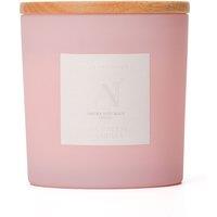 Aroma Naturals Frosted Decadence Glass Candle - Cashmere Scent in Pink | Size: XL