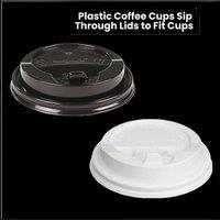 ECONX Coffee Paper Cup Lids 12oz Disposable Sip Through Lids 90mm White | Size: 1000 Pieces