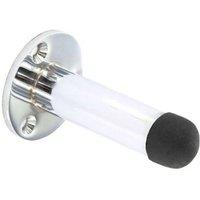 Securit Chrome Projection Door Stop in Silver