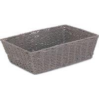Red Hamper Grey Paper Rope Tray