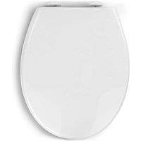 BARGAINS-GALORE Soft Close White Toilet Seat Luxury Bathroom Slow Seats Wc Heavy Duty