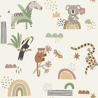 Holden Dcor Animals Wallpaper in Beige