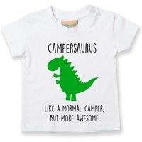 60 SECOND MAKEOVER Camper Dinosaur T-Shirt in White | Size: 14-15 Years
