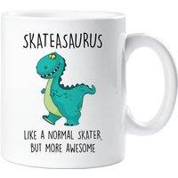 60 SECOND MAKEOVER Skateasaurus Mug in White