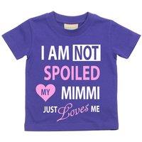 60 SECOND MAKEOVER I'm Not Spoiled My Mimmi Just Loves Me T-Shirt in Purple | Size: 14-15 Years