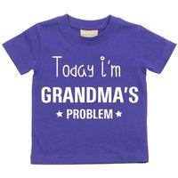60 SECOND MAKEOVER Today I'm Grandma's Problem T-Shirt in Purple | Size: 14-15 Years
