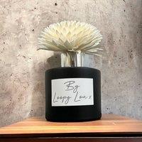 60 SECOND MAKEOVER Mandarin & Cranberry Luxury Flower Diffuser Highly Fragranced Scented in Black