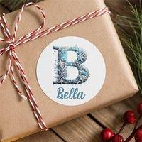 60 SECOND MAKEOVER 25 x Personalised Christmas Labels Winter Wonderland