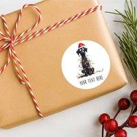 60 SECOND MAKEOVER 25 x Personalised Christmas Labels Labrador