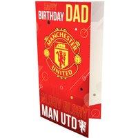 Manchester United FC Dad Birthday Card in Red