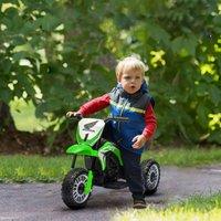 HOMCOM Honda CRF450RL Licensed 6V Kids Electric Motorbike w/ Horn in Green