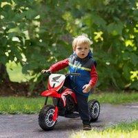 HOMCOM Honda CRF450RL Licensed 6V Kids Electric Motorbike w/ Horn in Red