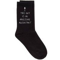 60 SECOND MAKEOVER Men's This Guy Is An Awesome Accountant Black Socks