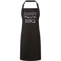 60 SECOND MAKEOVER Men's Daddy King of the BBQ Apron in Black