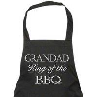 60 SECOND MAKEOVER Men's Grandad King of the BBQ Apron in Black