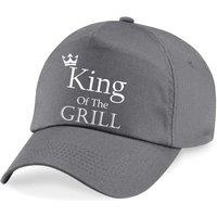60 SECOND MAKEOVER Men's King Of The Grill Baseball Cap BBQ in Grey