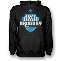 Uruguay Men's Mens Country Logo Hoody in Black | Size: Large