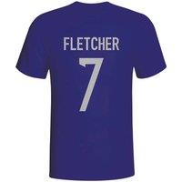 Scotland Men's Mens Darren Fletcher Hero T-Shirt in Navy | Size: XL