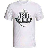 Ghana Men's Mens Country Logo T-Shirt in White | Size: Large
